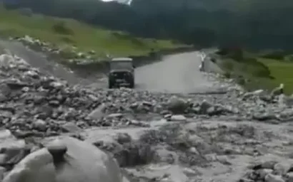 СРОЧНО: ДОРОГА НА ЭЛЬБРУС РАЗМЫТА!