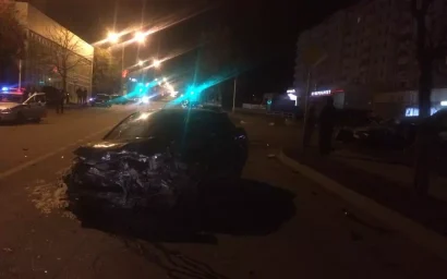 ДТП С УЧАСТИЕМ ТРЕХ МАШИН ПРОИЗОШЛО НА ПРОСПЕКТЕ