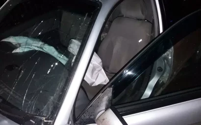 НА ВОДОПОЙНОЙ СТОЛКНУЛИСЬ ДВА АВТОМОБИЛЯ