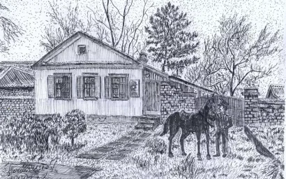 Глазами художника. Иноземцево, кофейня Готлиба Рошке