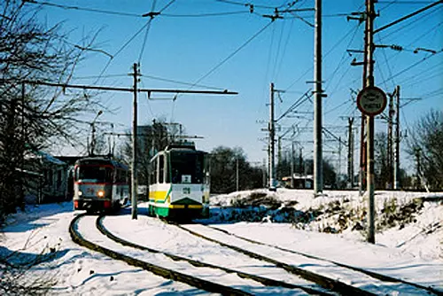 Снегопад в Пятигорске помешал трамвайному движению: пять трамваев не вышли на линию