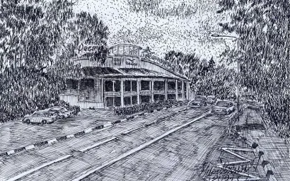 Кисловодск глазами художника. Ресторан «Чайка»