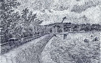 Ностальгия по Старому озеру. Фантазия художника.