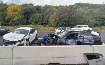 На трассе Минводы – Кисловодск произошло лобовое столкновение