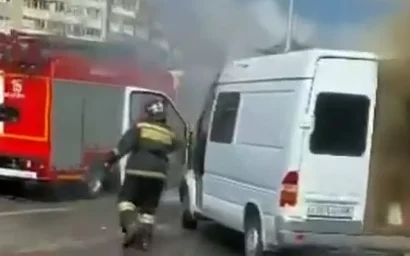 В Пятигорске на проспекте Калинина горел автомобиль