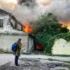 В Пятигорске очередной пожар: загорелась крыша нежилого дома