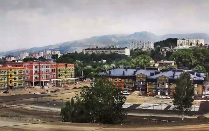 Город в городе. Стройка в пойме Аликоновки.