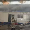 В Кисловодске горел торговый павильон 