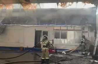 В Кисловодске горел торговый павильон 
