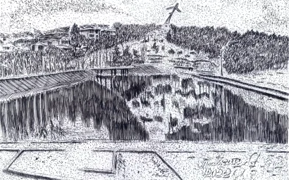 Кисловодск глазами художника. Старое озеро