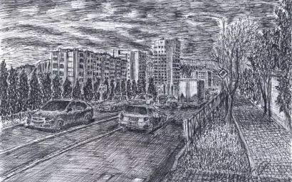 Кисловодск глазами художника. Проспект Победы