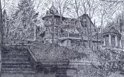 Прекрасен Кисловодск в любое время года. Особняк «Орлиное гнездо».