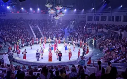 В кисловодском цирке при полном аншлаге прошла премьера шоу Гии Эрадзе «Песчаная Сказка».