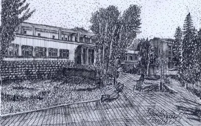 Кисловодск глазами художника. Санаторий Имени Орджоникидзе