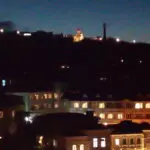 Вечерний Кисловодск с высоты птичьего полета