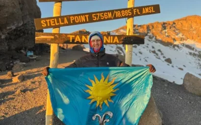 Флаг Кисловодска теперь реет над Африкой