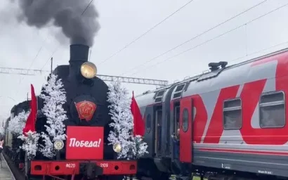 По Северо-Кавказской железной дороге курсирует Поезд Победы