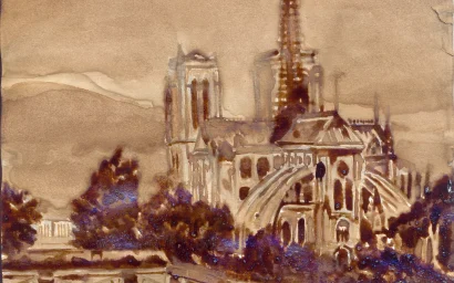 Опыт кофейной живописи