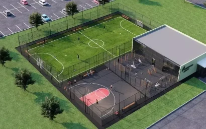 Эскизы фиджитал-центра, который появится в Кисловодске до конца 2023 года