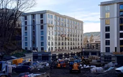 На строительстве здравницы