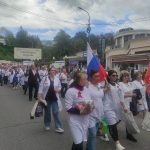 Бессмертный медицинский полк вновь прошел по улицам Кисловодска