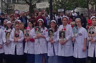 Бессмертный медицинский полк вновь прошел по улицам Кисловодска