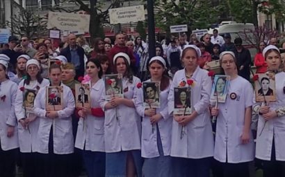 Бессмертный медицинский полк вновь прошел по улицам Кисловодска