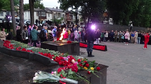 Акция "Свеча памяти" на мемориале "Журавли" прошла в Кисловодске